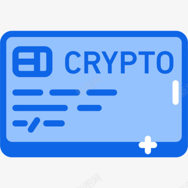信用卡加密4蓝色图标图标