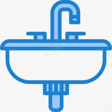 家用小麦粉水槽家用18蓝色图标图标