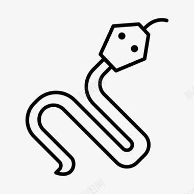蛇动物眼镜蛇图标图标