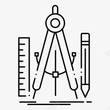 数学标识建筑几何图标图标