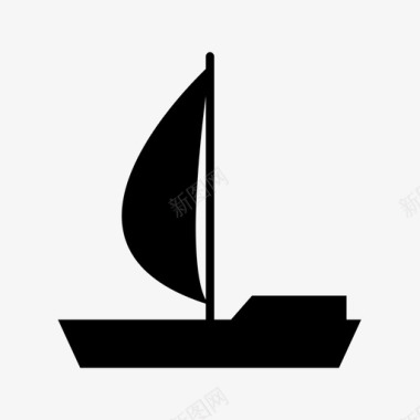 帆船航海海洋图标图标