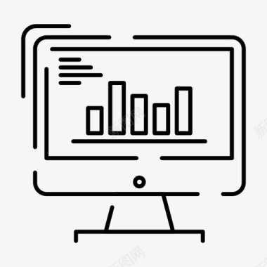 灰色图表图表分析业务图标图标