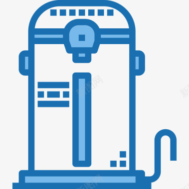 蓝色铁铲锅炉家用电器16蓝色图标图标