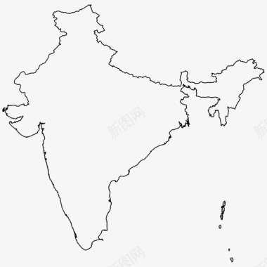 印度世界各国图标图标