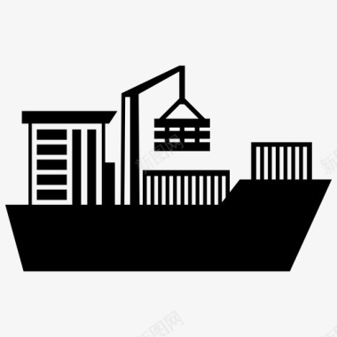货船货船货驳商船图标图标