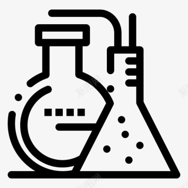 弗罗伦斯反应瓶化学反应室v4web接口图标图标