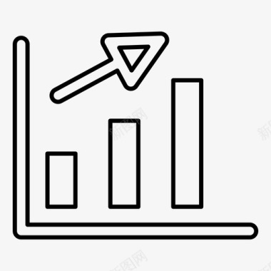 企业公司标识利润收益增加图标图标