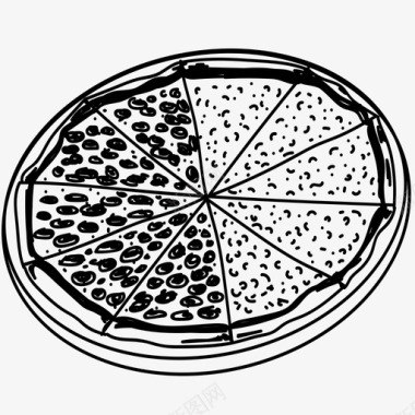 比萨饼巴西烹饪图标图标