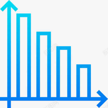 渐变纹样条形图图表6渐变图标图标