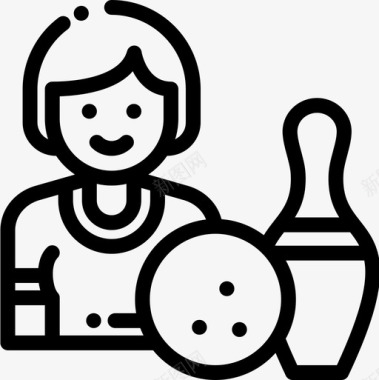 保龄球体育化身11直线型图标图标