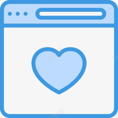 浏览器love73蓝色图标图标