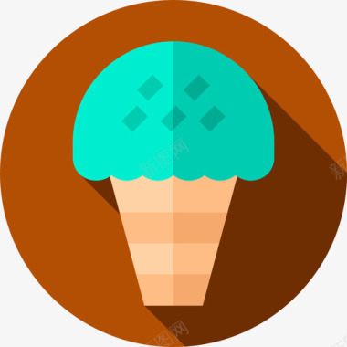 雪糕店冰淇淋冰淇淋店7公寓图标图标