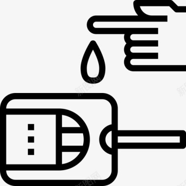 生牛肉丸血糖水平生酮饮食线性图标图标