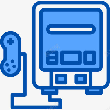 游戏机复古小工具6蓝色图标图标