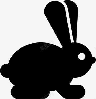复活节兔子庆祝活动和假日图标图标