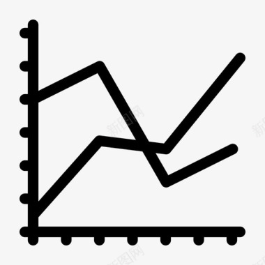 显示哭折线图随时间变化图表图标图标