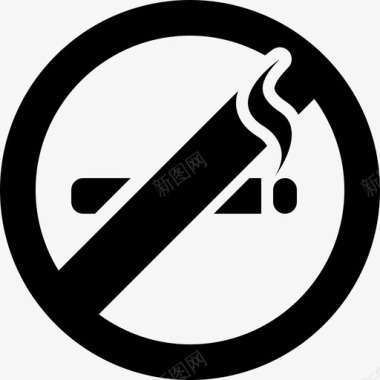 禁烟禁烟区禁烟标志图标图标