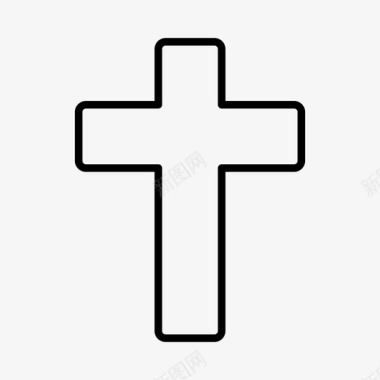 十字架基督教信仰图标图标