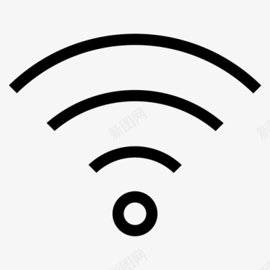 超薄嵌入式wifi连接互联网图标图标