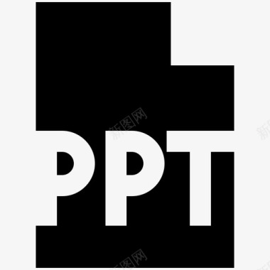 商务办公PPTpowerpoint扩展名ppt图标图标