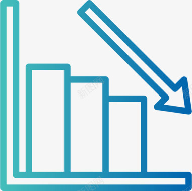 亏损业务4梯度图标图标