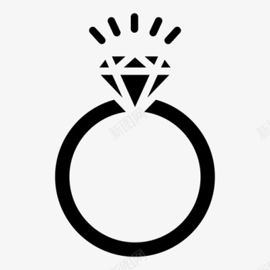 奢侈品戒指珠宝奢侈品图标图标