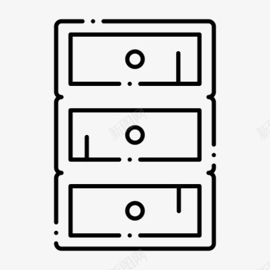 抽屉把手抽屉橱柜壁橱图标图标