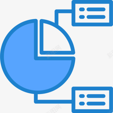 饼图图3蓝色图标图标