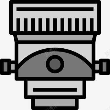 镜头图标镜头摄影36线性颜色图标图标