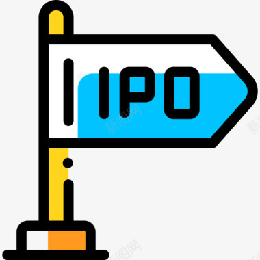 色彩Ipo创业和新业务8色彩疏漏图标图标