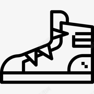 运动鞋服装8直线型图标图标