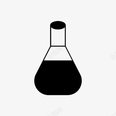 烧杯和试管矢量插画试管烧杯化学图标图标