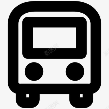 公共交通标识公共汽车公共交通交通图标图标