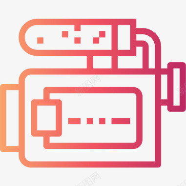 渐变底纹摄像机侦探4渐变图标图标