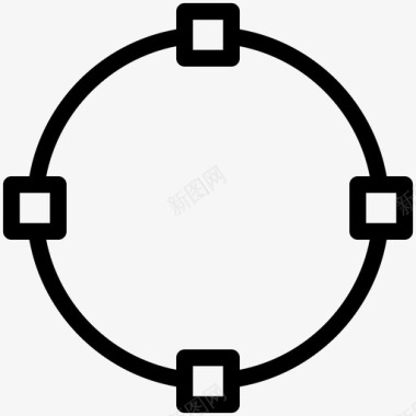 路径工具圆路径元素图标图标