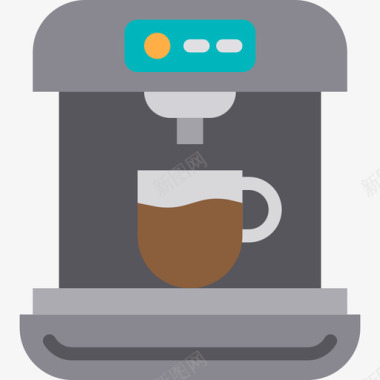 免抠咖啡机咖啡机咖啡厅73公寓图标图标