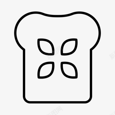 全麦面包饮食营养师图标图标
