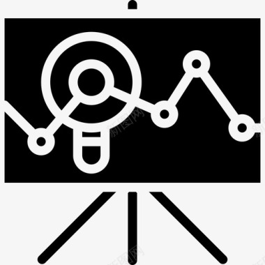 灰色图表图表分析10实心图标图标