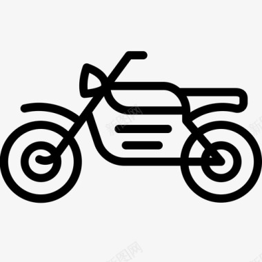 大小轮子自行车摩托车自行车交通工具图标图标