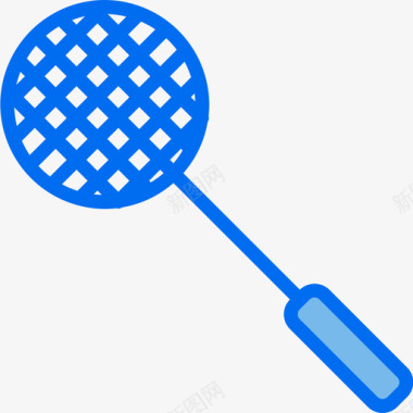 羽毛球运动81蓝色图标图标