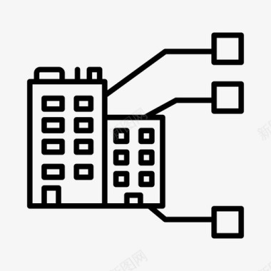 房地产入会建筑规范公寓蓝图图标图标