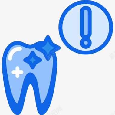 锋利的牙齿牙齿牙齿13蓝色图标图标