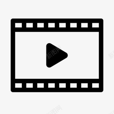 视频视频文件录像带图标图标