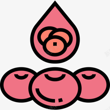 血细胞人体器官6线颜色图标图标