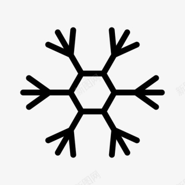 飘零雪花雪冰云雪花图标图标