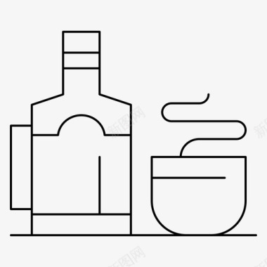 茶瓶子杯子图标图标