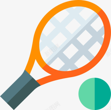 网球网球户外活动30平坦图标图标