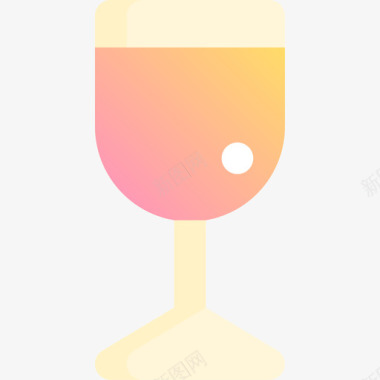 葡萄酒感恩节24黄色图标图标