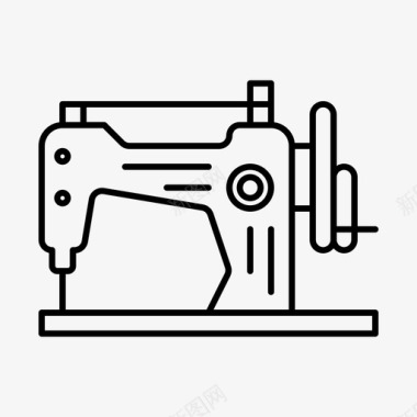 缝纫机古董老式图标图标