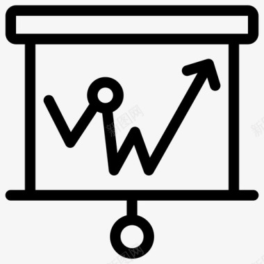 黑板背景边框图形演示业务分析图表应用程序图标图标